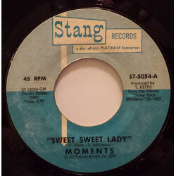 The Moments Sweet Sweet Lady USED VINYL 7INCH 45 RPM SINGLE STYRENE