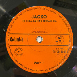 Dr. E. Brooke Nicholls Jacko The Broadcasting Kookaburra USED VINYL 7INCH 45 RPM REPRESS
