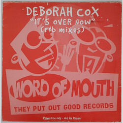 Deborah Cox It's Over Now (R&B Mixes) USED VINYL 12INCH 33 S RPM PROMO