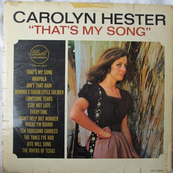Carolyn Hester That's My Song Vinyl LP USED