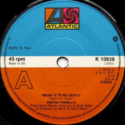 Aretha Franklin Break It To Me Gently USED VINYL 7INCH 45 RPM STEREO