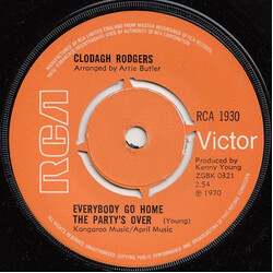 Clodagh Rodgers Everybody Go Home The Party's Over USED VINYL 7INCH 45 RPM SINGLE