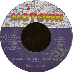 The Jackson 5 Lookin' Through The Windows / Love Song Vinyl 7" USED