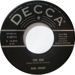 Earl Grant The End USED VINYL 7INCH 45 RPM