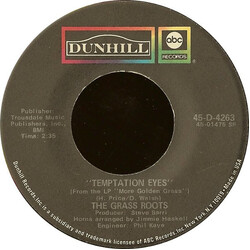 The Grass Roots Temptation Eyes / Keepin' Me Down USED VINYL 7"