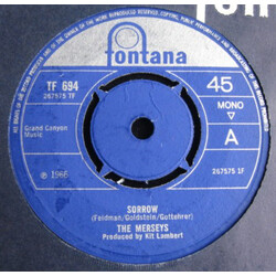 The Merseys Sorrow USED VINYL 7INCH SINGLE MONO 45 RPM
