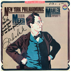 Gustav Mahler / Zubin Mehta / The New York Philharmonic Orchestra Symphony No.1 Vinyl LP USED