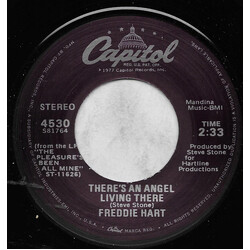 Freddie Hart There's An Angel Living There USED VINYL 7INCH 45 RPM SINGLE