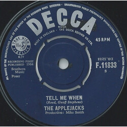 The Applejacks Tell Me When USED VINYL 7INCH 45 RPM SINGLE