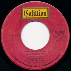 Steve Duboff In The Peaceful Valley (Woodstock '69) USED VINYL 7INCH 45 RPM
