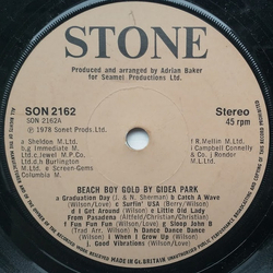 Gidea Park Beach Boy Gold Vinyl 7" USED