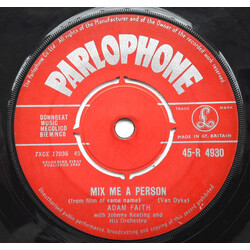 Adam Faith Mix Me A Person USED VINYL 7INCH 45 RPM SINGLE