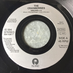 The Cranberries Dreams USED VINYL 7INCH 45 RPM JUKEBOX STEREO
