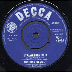 Anthony Newley Strawberry Fair / A Boy Without A Girl USED VINYL 7INCH