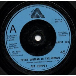 Air Supply Every Woman In The World USED VINYL 7INCH 45 RPM SINGLE