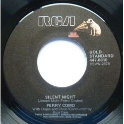 Perry Como Silent Night / O Come All Ye Faithful USED VINYL 7INCH 45 RPM SINGLE REISSUE