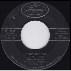 The Diamonds Words Of Love USED VINYL 7INCH SINGLE 45 RPM