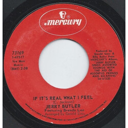 Jerry Butler If It's Real What I Feel / Why Are You Leaving Me USED VINYL 7INCH 45 RPM