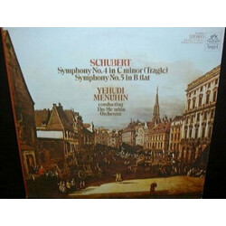 Franz Schubert / Yehudi Menuhin / Menuhin Festival Orchestra Symphony No. 4 In C Minor (Tragic) / Symphony No. 5 In B Flat Vinyl LP USED
