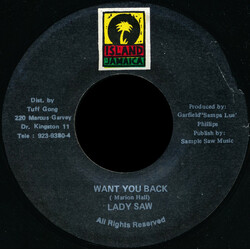 Lady Saw Want You Back Vinyl 7" USED