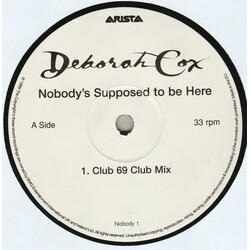 Deborah Cox Nobody's Supposed To Be Here VINYL 12" USED