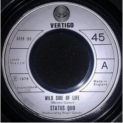 Status Quo Wild Side Of Life USED VINYL 7INCH SINGLE 45 RPM