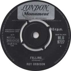 Roy Orbison Falling / Distant Drums USED VINYL 7INCH 45 RPM SINGLE
