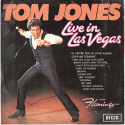 Tom Jones Live In Las Vegas Vinyl LP USED