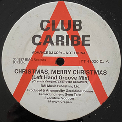 Club Caribe Christmas, Merry Christmas Vinyl 12" USED