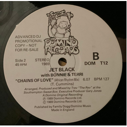 Jet Black (8) / Bonnie & Terri Chains Of Love Vinyl 12" USED