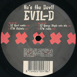 Evil-D He's The Devil Vinyl 12" USED