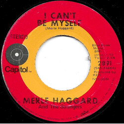 Merle Haggard / The Strangers (5) I Can't Be Myself / Sidewalks Of Chicago USED VINYL 7INCH SINGLE 45 RPM