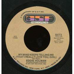 Eddie Holman My Mind Keeps Telling Me (That I Really Love You, Girl) USED VINYL 7INCH 45 RPM