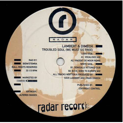 Lambert & Dimech Troubled Soul (We Must Go Free) USED VINYL 12INCH 33 S RPM