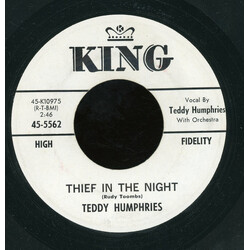 Teddy Humphries Thief In The Night / What Makes You So Tough USED VINYL 7INCH 45 RPM SINGLE