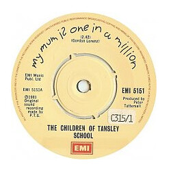 The Children Of Tansley School My Mum Is One In A Million USED VINYL 7INCH