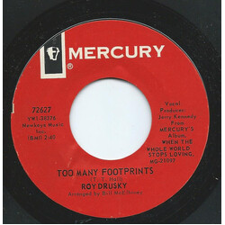 Roy Drusky Too Many Footprints / If The Whole World Stopped Lovin' USED VINYL 7INCH 45 RPM