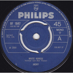 Jackie Lee (2) White Horses USED VINYL 7INCH 45 RPM SINGLE MONO