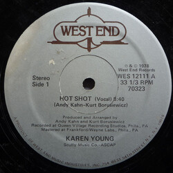 Karen Young Hot Shot USED VINYL 12INCH 33 S RPM SINGLE STEREO