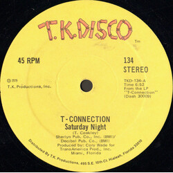 T-Connection Saturday Night USED VINYL 12INCH 45 RPM