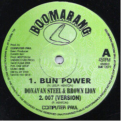 Donovan Steele / Brown Lion / Computer Paul / Judas (4) Bun Power / Mr Ressie USED VINYL 12INCH