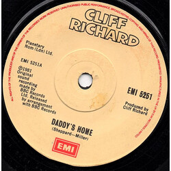 Cliff Richard Daddy's Home USED VINYL 7INCH 45 RPM SINGLE