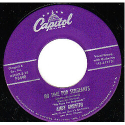 Andy Griffith No Time For Sergeants / Standing On The Corner USED VINYL 7INCH 45 RPM SINGLE