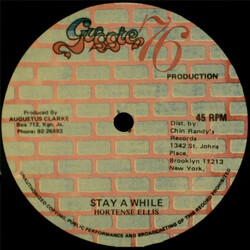 Hortense Ellis Dreadlocks Be True / Stay A While USED VINYL 12INCH 45 RPM
