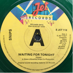 Snips Waiting For Tonight Vinyl 7" USED