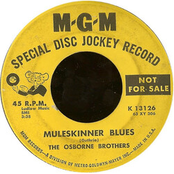 The Osborne Brothers Lovey Told Me Goodby / Muleskinner Blues USED VINYL 7INCH 45 RPM PROMO