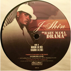 J-Shin Baby Mama Drama USED VINYL 12INCH 33 S RPM PROMO