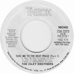 The Isley Brothers Take Me To The Next Phase (Part 1) USED VINYL 7INCH SINGLE 45 RPM PROMO