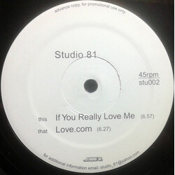 Paul Jacobs If You Really Love Me / Love.com Vinyl 12" USED