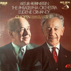 Arthur Rubinstein / The Philadelphia Orchestra / Eugene Ormandy / Frédéric Chopin Concerto No. 2 In F Minor / Grand Fantasy On Polish Airs Vinyl LP US